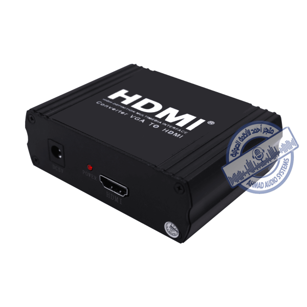 EXPANSION VGA TO HDMI CONVERTER  محول من في جي اي إلى اتش دي مناسب لتحويل اشارة الكمبيوتر مثلاً إلى اتش دي